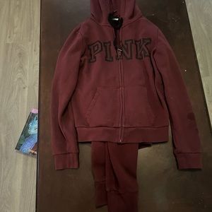 VS pink track suit